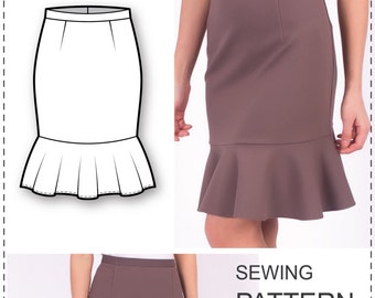 Skirt Pattern - Sewing Tutorials - Skirt Sewing Patterns - Skirt Patterns - Sewing Projects - Sewing Patterns - Plus Size Sewing Patterns