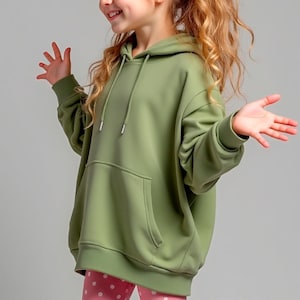 Girls Hoodie and Leggings Sewing Pattern PDF, Easy Hoody and Pants Pattern for Kids, Beginner Sewing Digital Patterns, Printable Outfit image 2