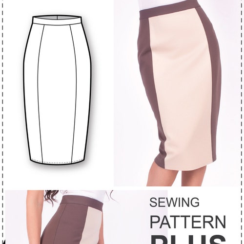 Pencil Skirt Pattern Skirt Patterns Sewing Tutorials - Etsy