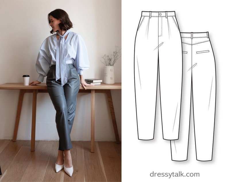 Patron de Couture Pantalon Patron de Pantalon Baggy - Etsy France