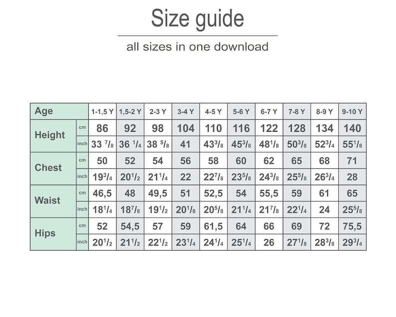 Cartamodello per pantaloni cargo larghi da bambina in formato PDF, modello di pantaloni per principianti facile da usare, modello digitale da scaricare immagine 4
