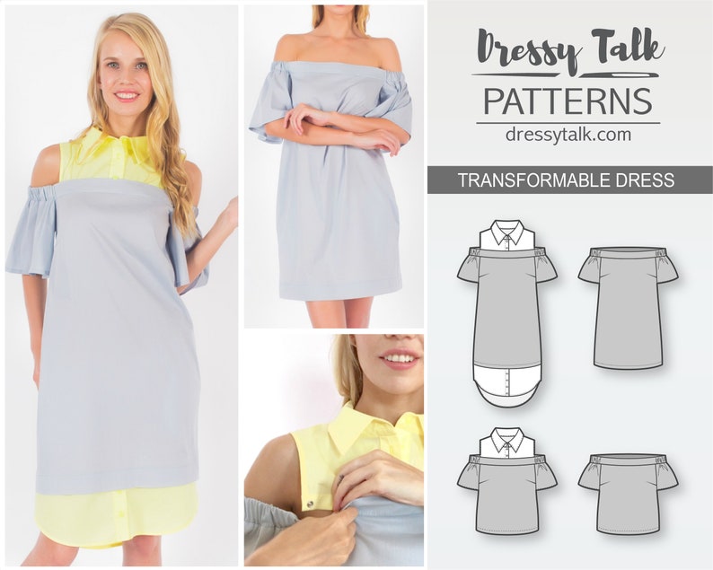 Dress Patterns off Shoulder Dress Pattern off Shoulder Top Etsy