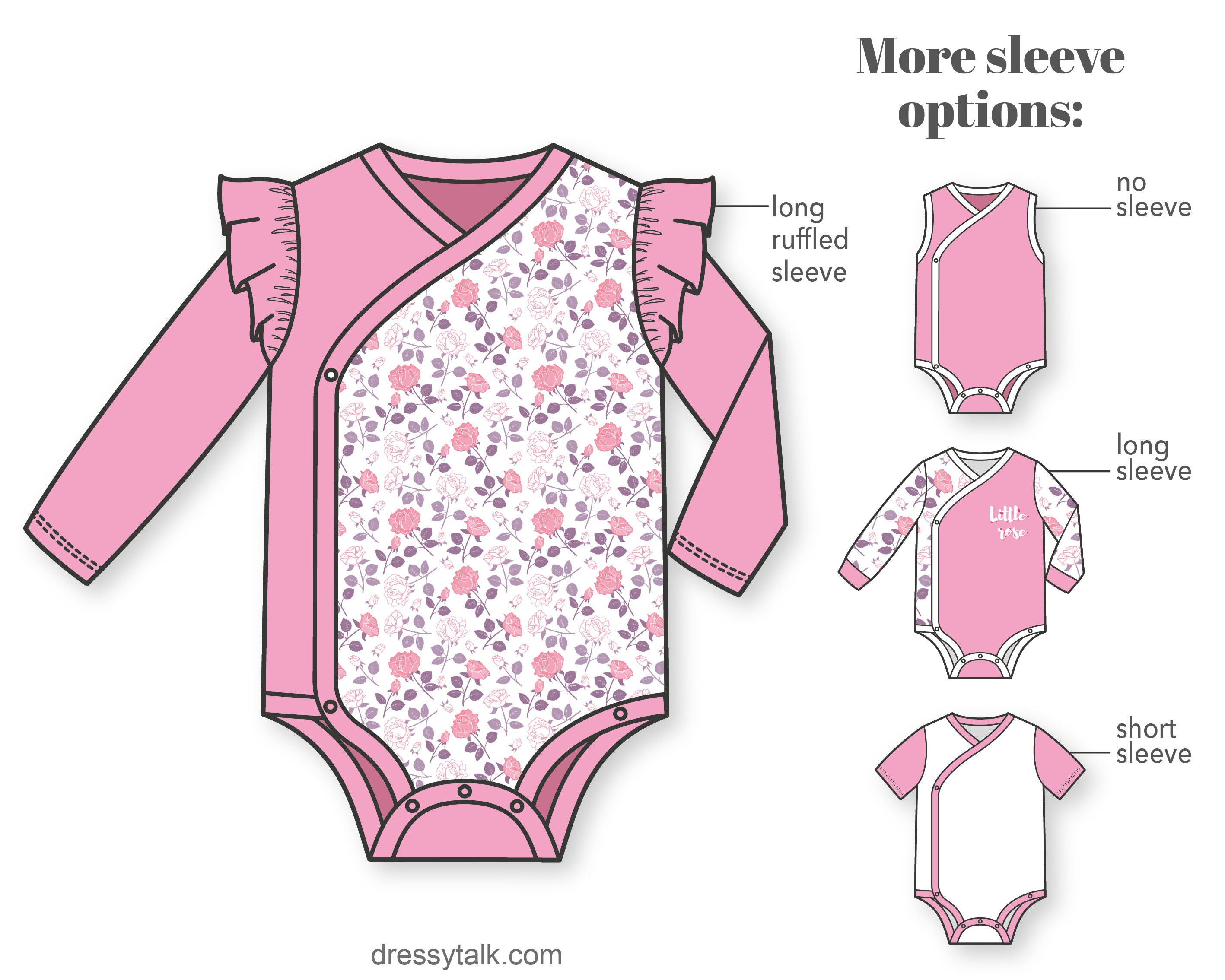 Baby Girl or Boy Romper/bodysuit/onesie With Flutter Sleeve -
