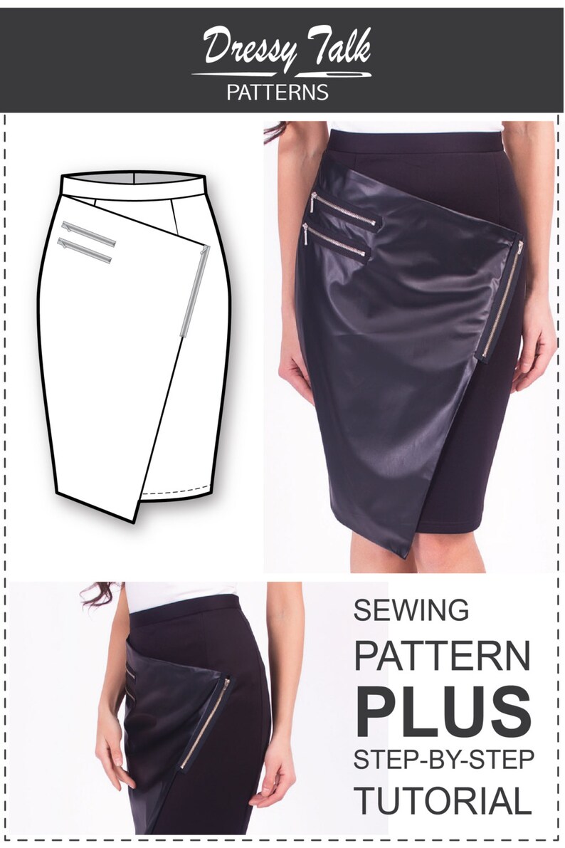 Wrap Skirt Pattern Sewing Tutorials Skirt Patterns Wrap Etsy
