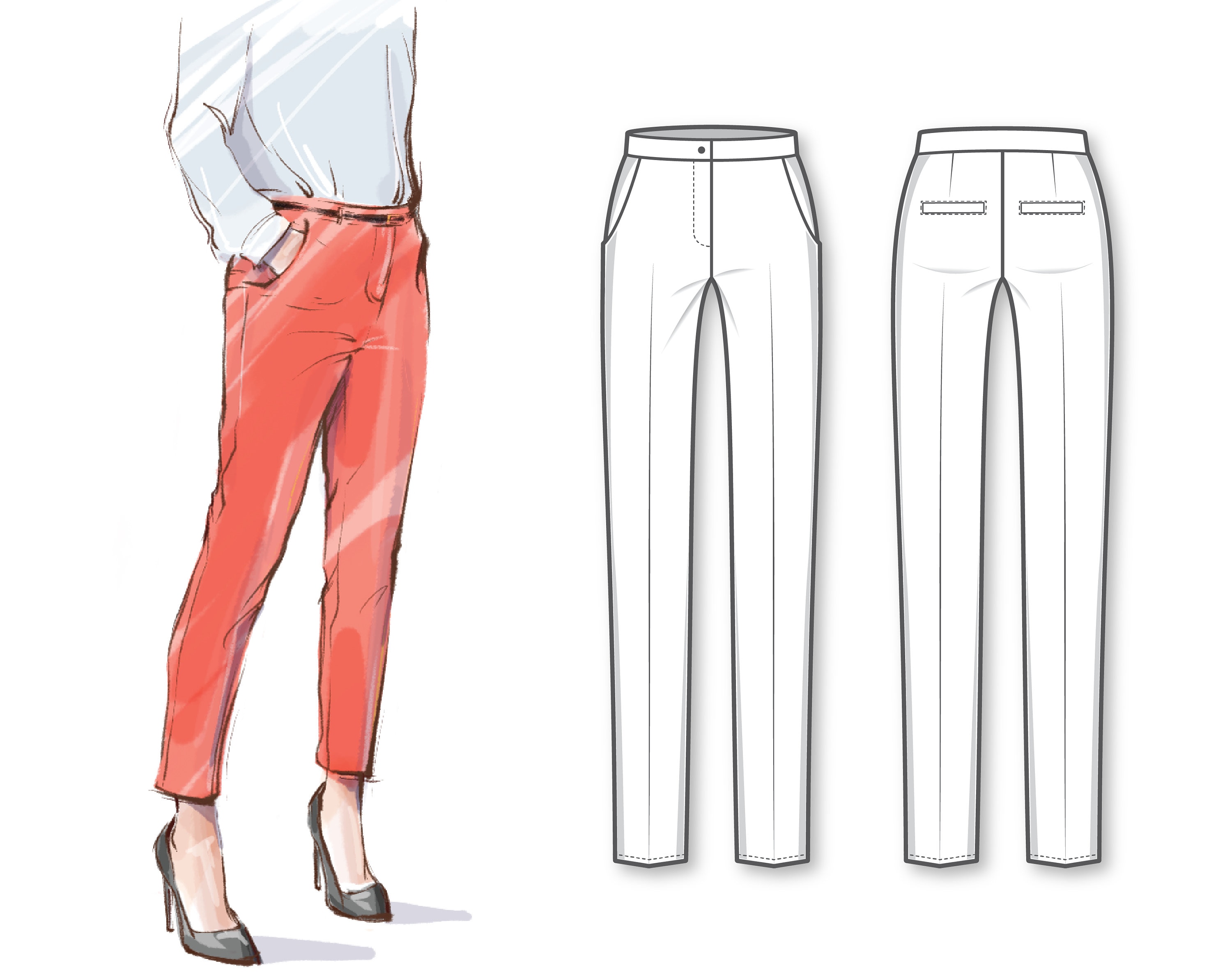 Aggregate more than 83 pencil trousers for ladies super hot - in.cdgdbentre