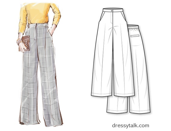 High Waisted Pants Pattern For An Elegant Appearance