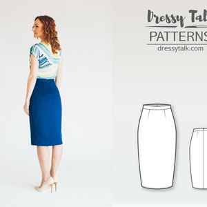 Pencil Skirt Pattern Skirt Patterns Sewing Tutorials Skirt Pattern PDF ...