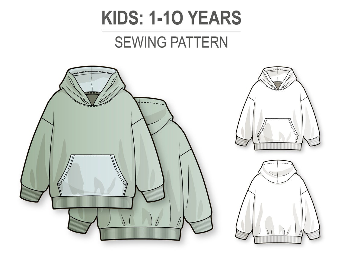 Hoodie Layout Template Hoodie Sewing Pattern - Printable Word Searches