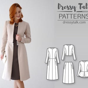 Schnittmuster - Mantel Schnittmuster - Jacken Schnittmuster - Bolero Schnittmuster - Rock Schnittmuster - Blazer Schnittmuster - Nähanleitung - Nähen E-book