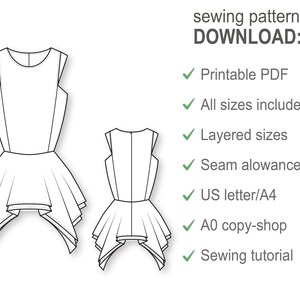 Peplum Top Pattern Blouse Patterns Sewing Tutorials Fashion Patterns PDF Sewing Patterns Sewing Projects Sewing Patterns image 2