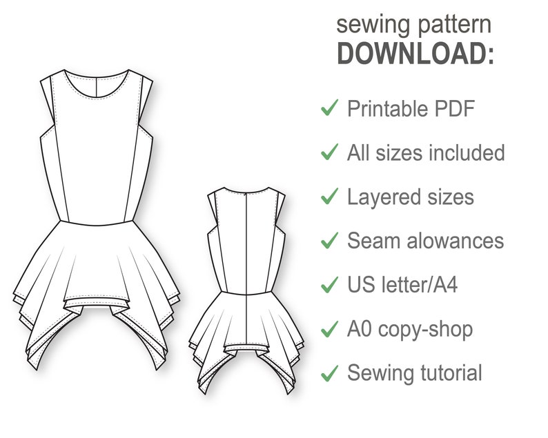 Peplum Top Pattern Blouse Patterns Sewing Tutorials Fashion Patterns PDF Sewing Patterns Sewing Projects Sewing Patterns image 2