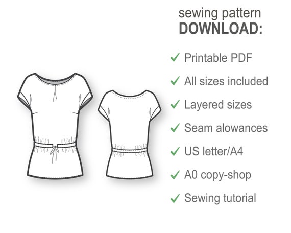 Blouse Patterns Sewing Patterns Easy Sewing Projects Clothing