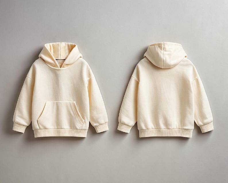 Patrón de costura de sudadera con capucha para niños (PDF), patrón de sudadera con capucha fácil para niñas, patrón digital de costura para principiantes, patrones de costura imprimibles para niños. imagen 3
