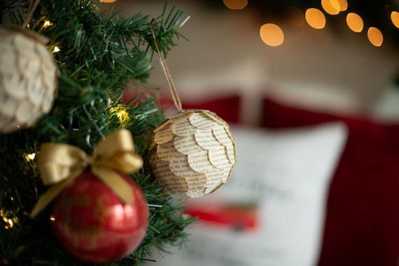 Win a Christmas Book Page Ornament! // inthebookcase.blogspot.com