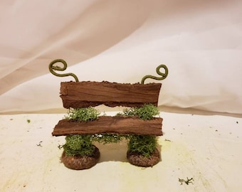 Fairy garden bench