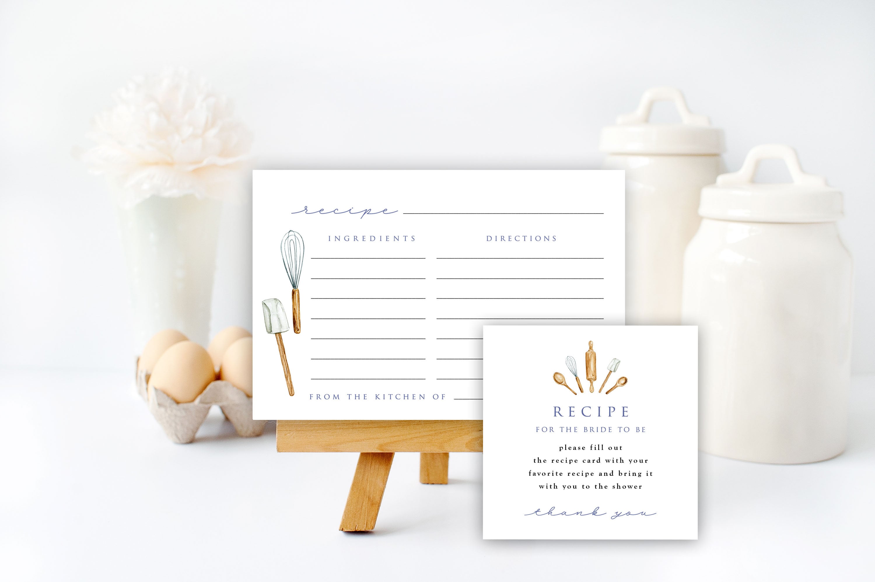 Editable Recipe Card Divider Template Printable Index Card Size 3x5 4x6 5x7  Easy Category for Recipe Box Digital File Instant Download PDF 