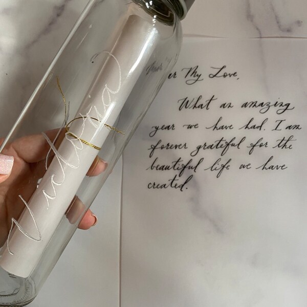 Letter in a Bottle Etsy