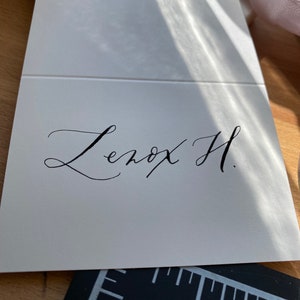 Custom Calligraphy | Place cards for dinner |  Wedding | Events |Holiday | Formal Occasions