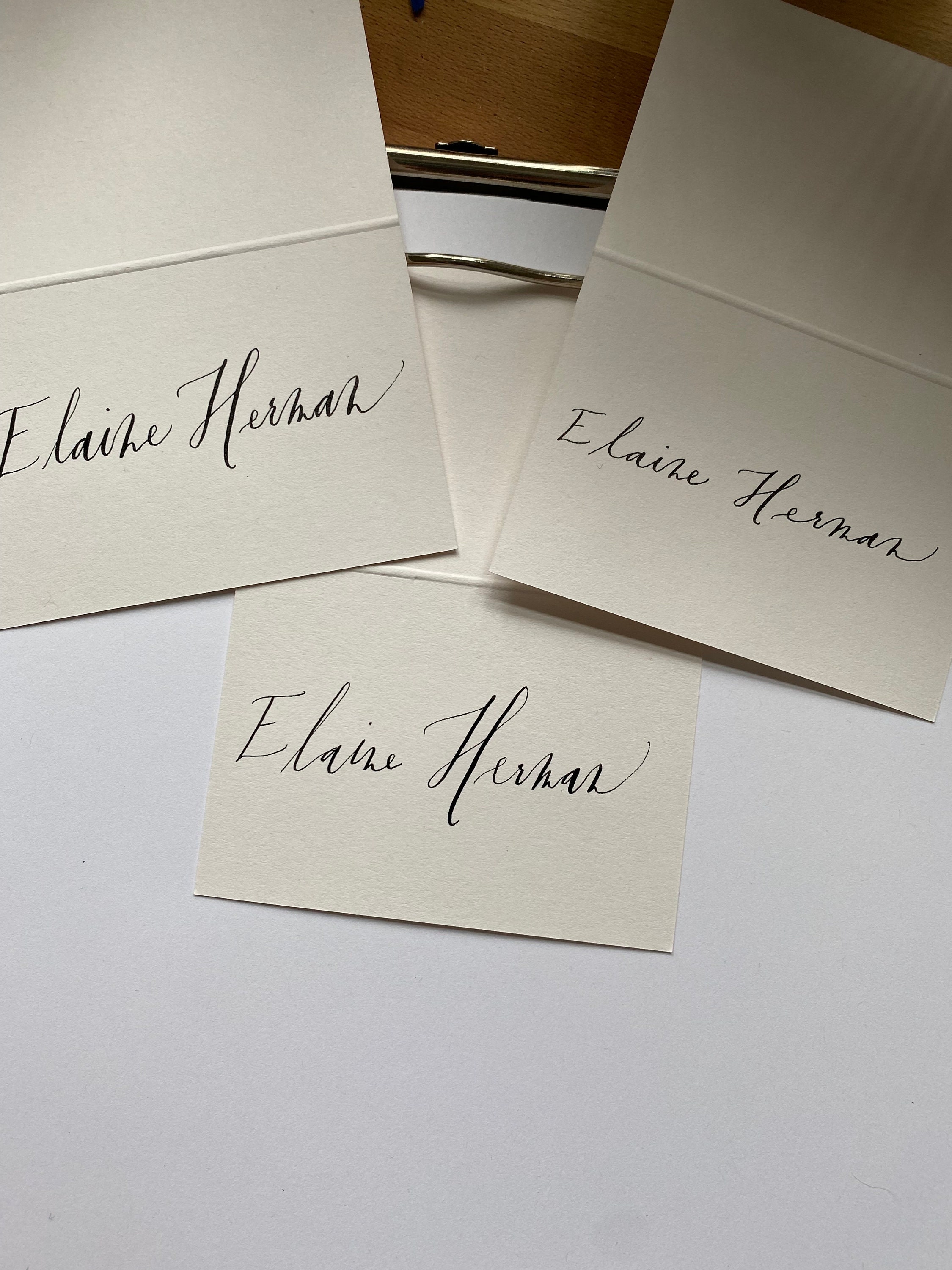 Custom Calligraphy | Place Cards for Dinner | Wedding | Events |holiday ...