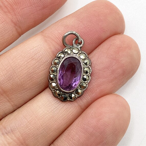ペンダントヘッド　シルバー　オニキス　マーカサイト　アメジスト　アンティーク ペンダントヘッド シルバー オニキス マーカサイト アメジスト