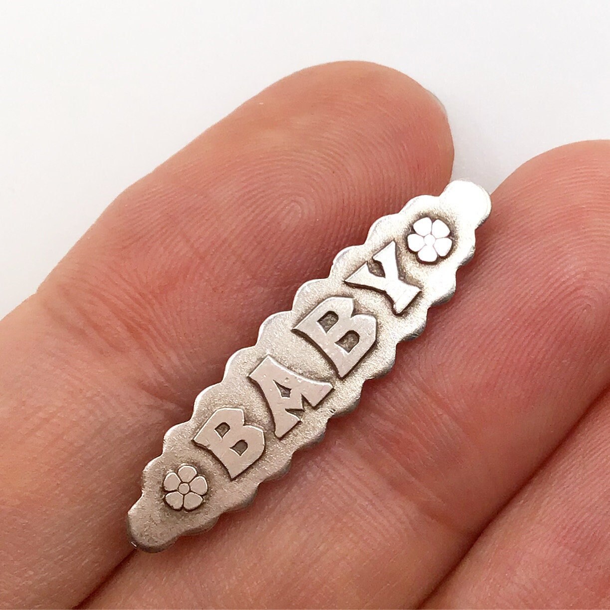 Sterling silver baby brooch Sterling silver baby brooch