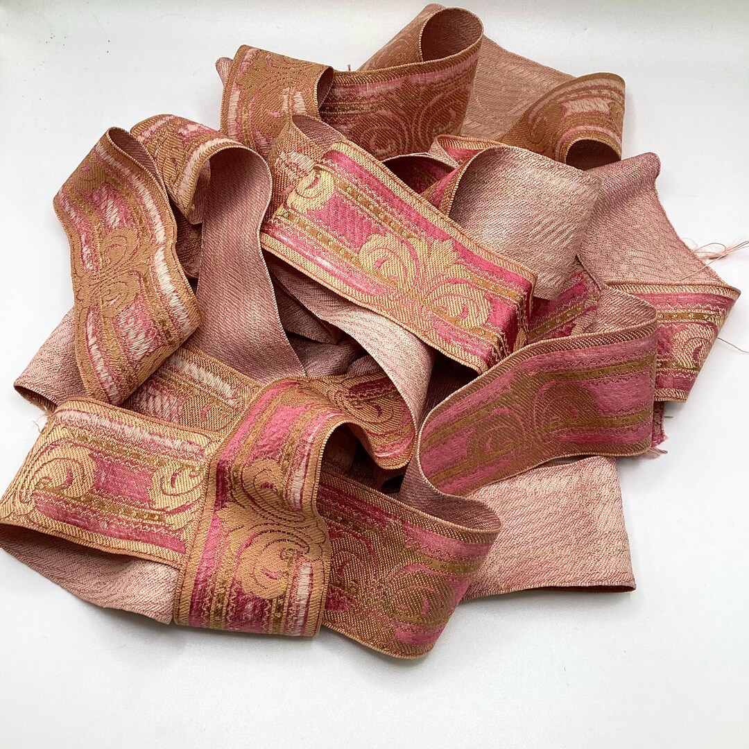 Salvaged Antique Silk Ribbon for Repurposing / Crafts AF - Etsy