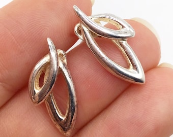 Vintage, sterling silver, stud earrings.