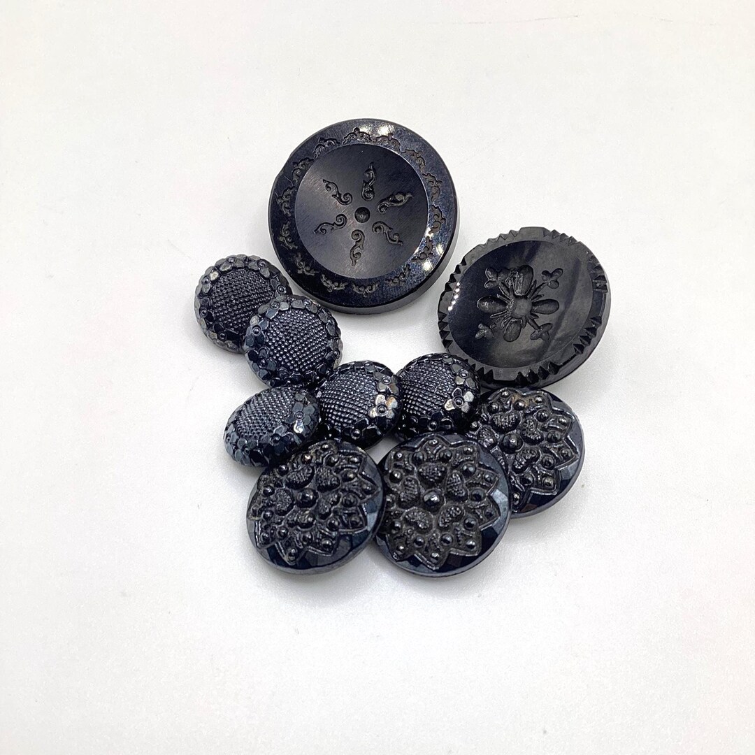French Jet Buttons Collection, Some Sets, Antique and Vintage. - Etsy