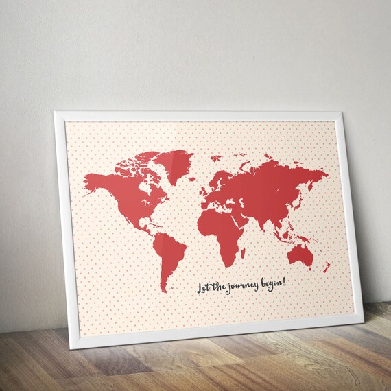 world map print 13 size a1 a2 a3 a4 world map kids wall art etsy