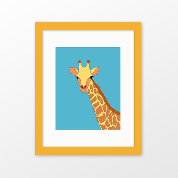 giraffe nursery art