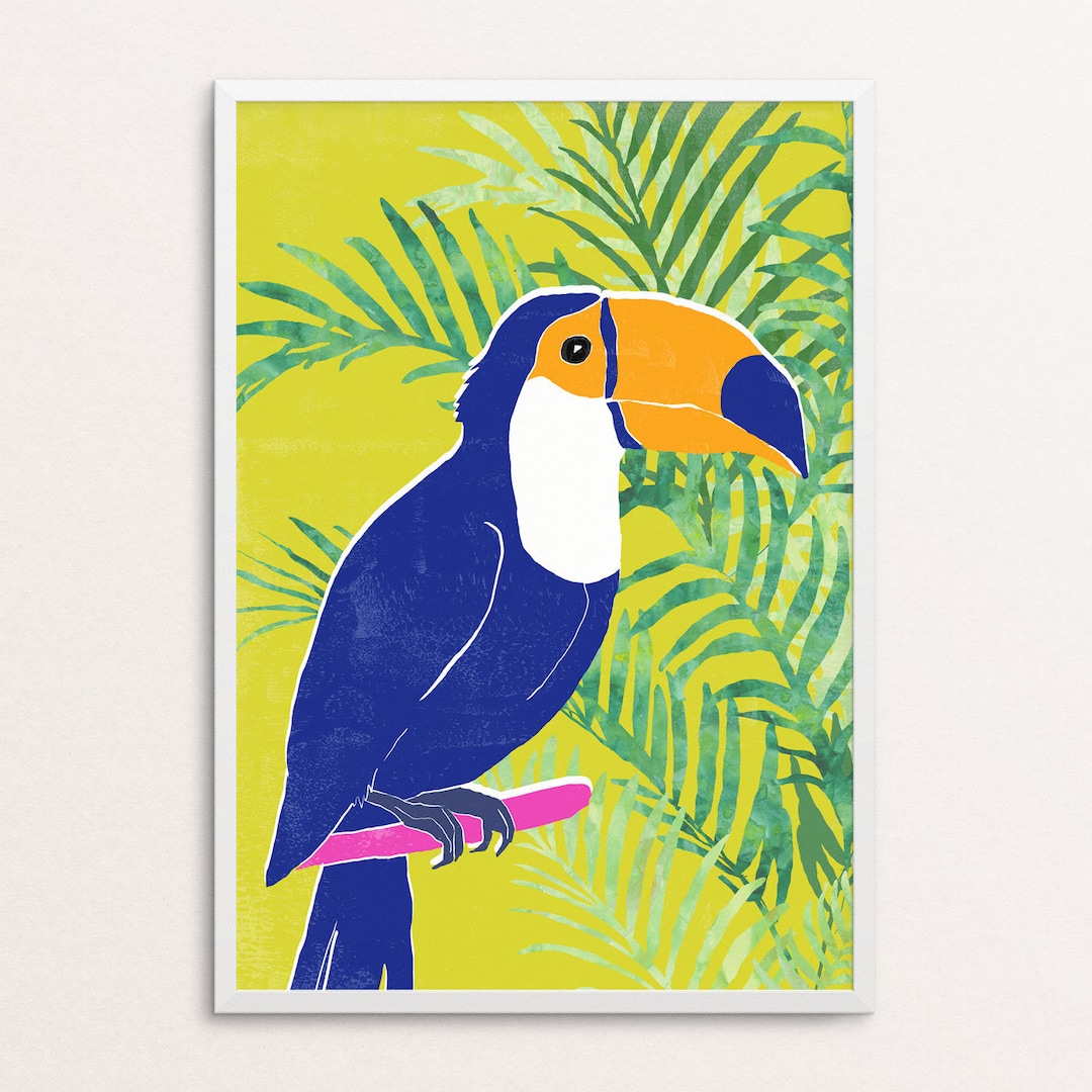 Toucan Wall Art Toucan Prints Wildlife Print Tropical Etsy