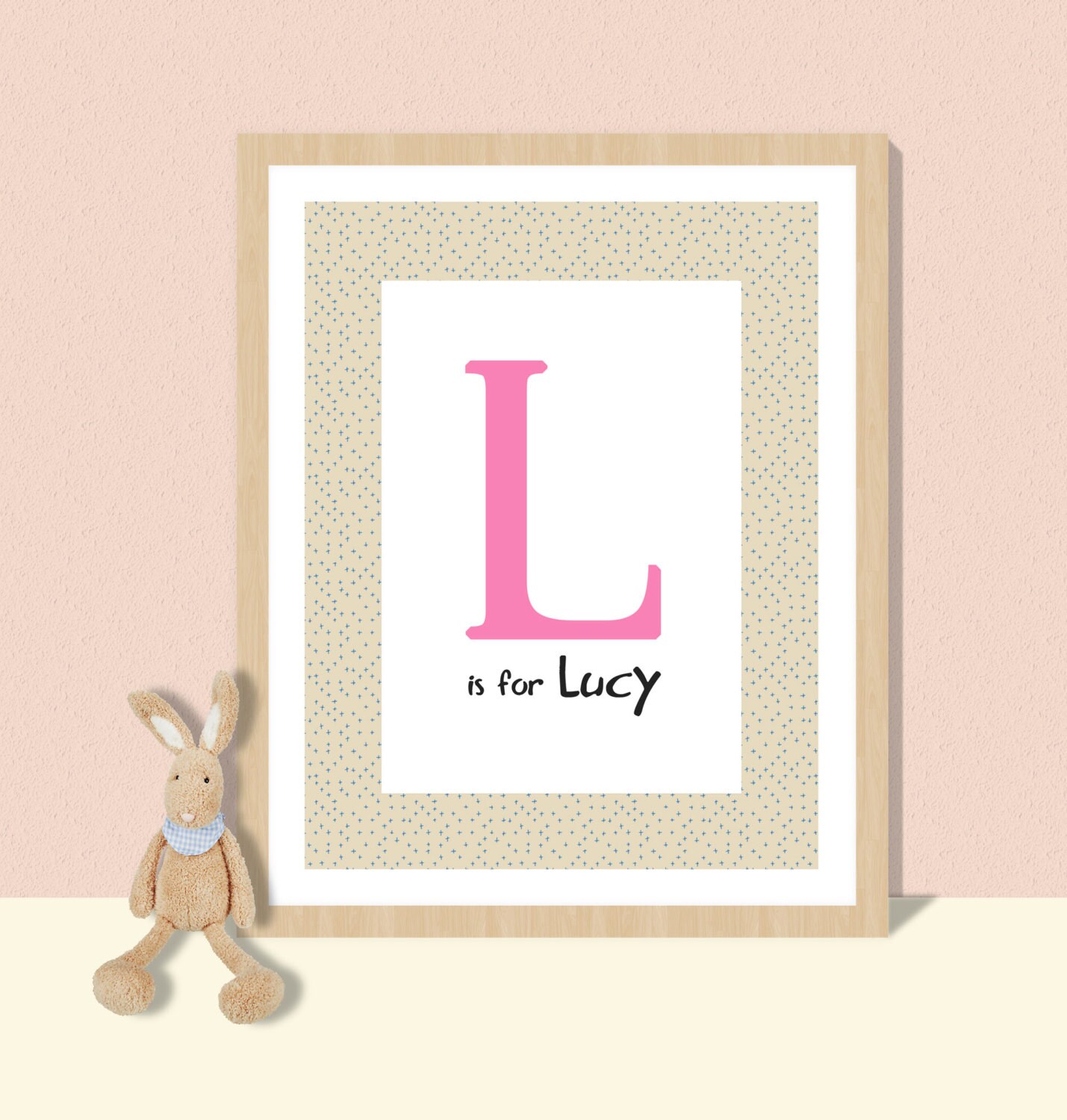 Baby name prints customised baby letters for wall letter L Etsy