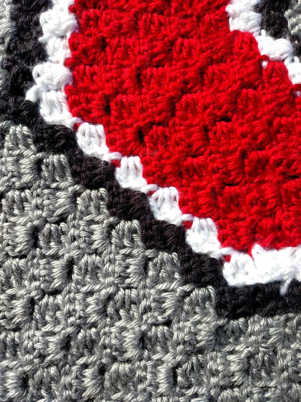 Ohio State Crochet Blanket Crochet OSU Baby Afghan Ohio Etsy