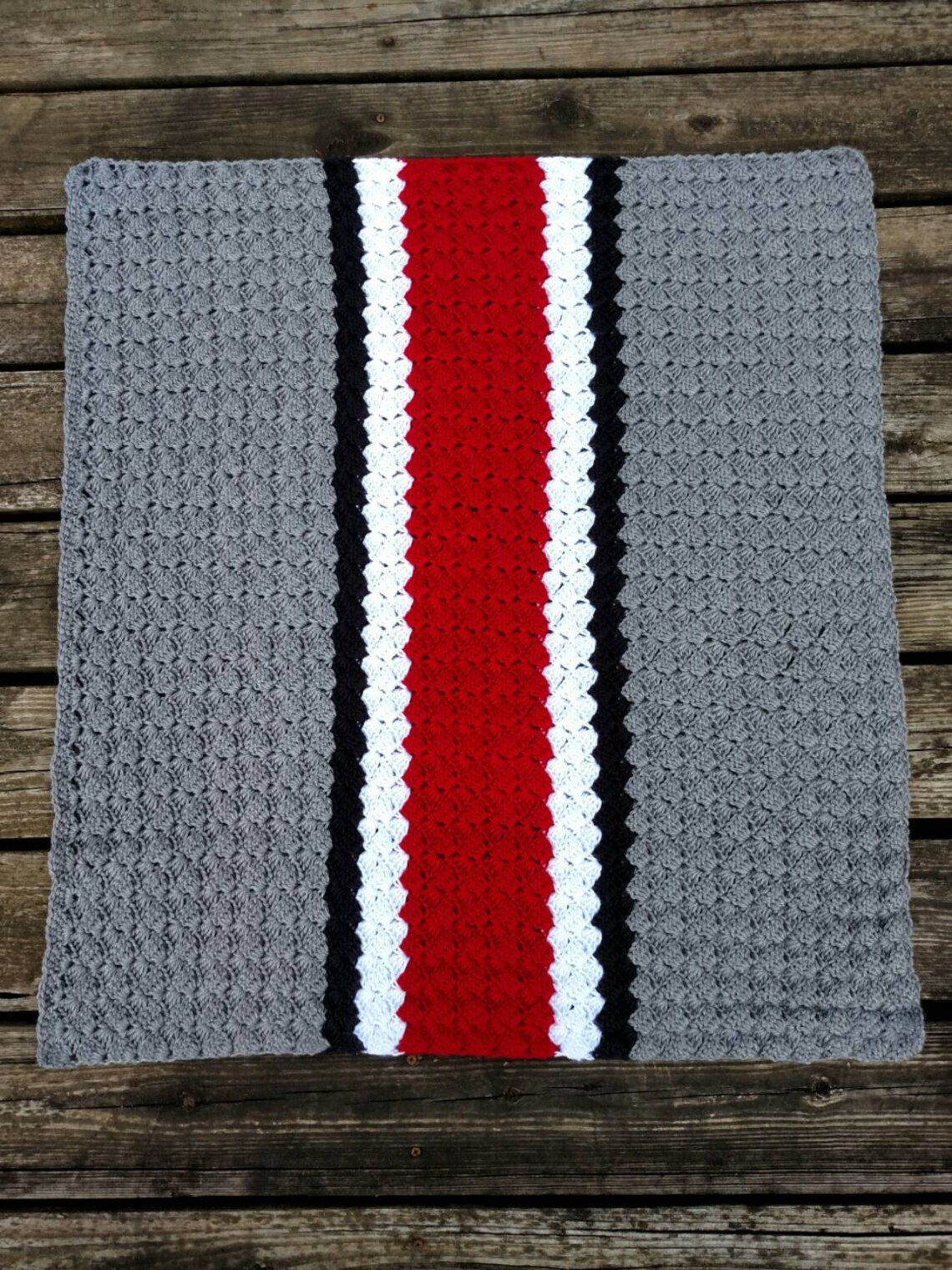Ohio State Crochet Blanket Ohio State Afghan Ohio State Etsy
