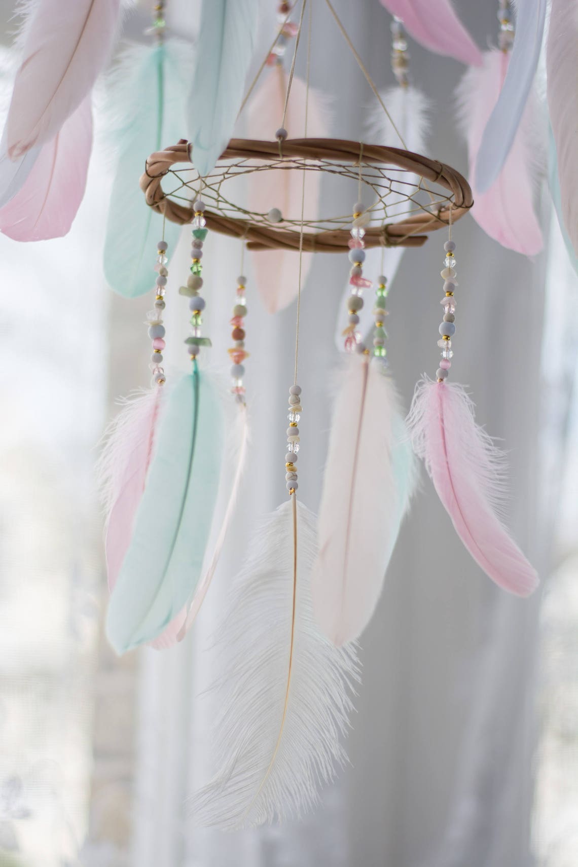 Dream Catcher Nursery Mobile Chandelier Nursery Dream Etsy