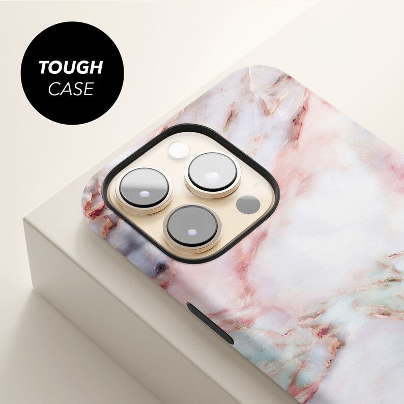 a phone case with a marble design on it