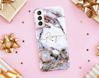 Gold marble phone case for iPhone 14 13 12 Pro Max, Samsung S22 Ultra S21 S20 FE hard cover