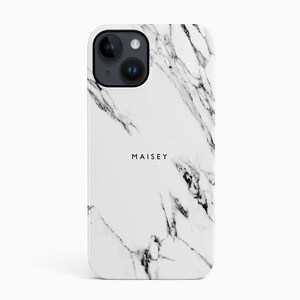 Custom marble iPhone 14 case 12 mini 13 pro max 11 Xs white stone pattern slim stylish hard cover, protective Samsung s22 case image 4