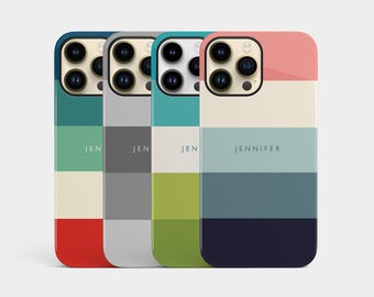 Custom Name iPhone 13 case, Personalised Stripe Cover for iPhone 11 12 Xr 7 8 Xs Samsung Galaxy S22 S21 Ultra S20 FE S10 S9 S8  UK