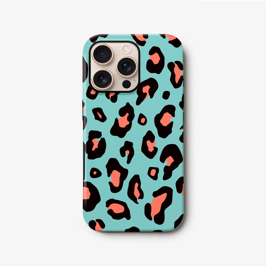 ヒョウ柄16インチケース、マットまたは光沢仕上げの15 Pro、14