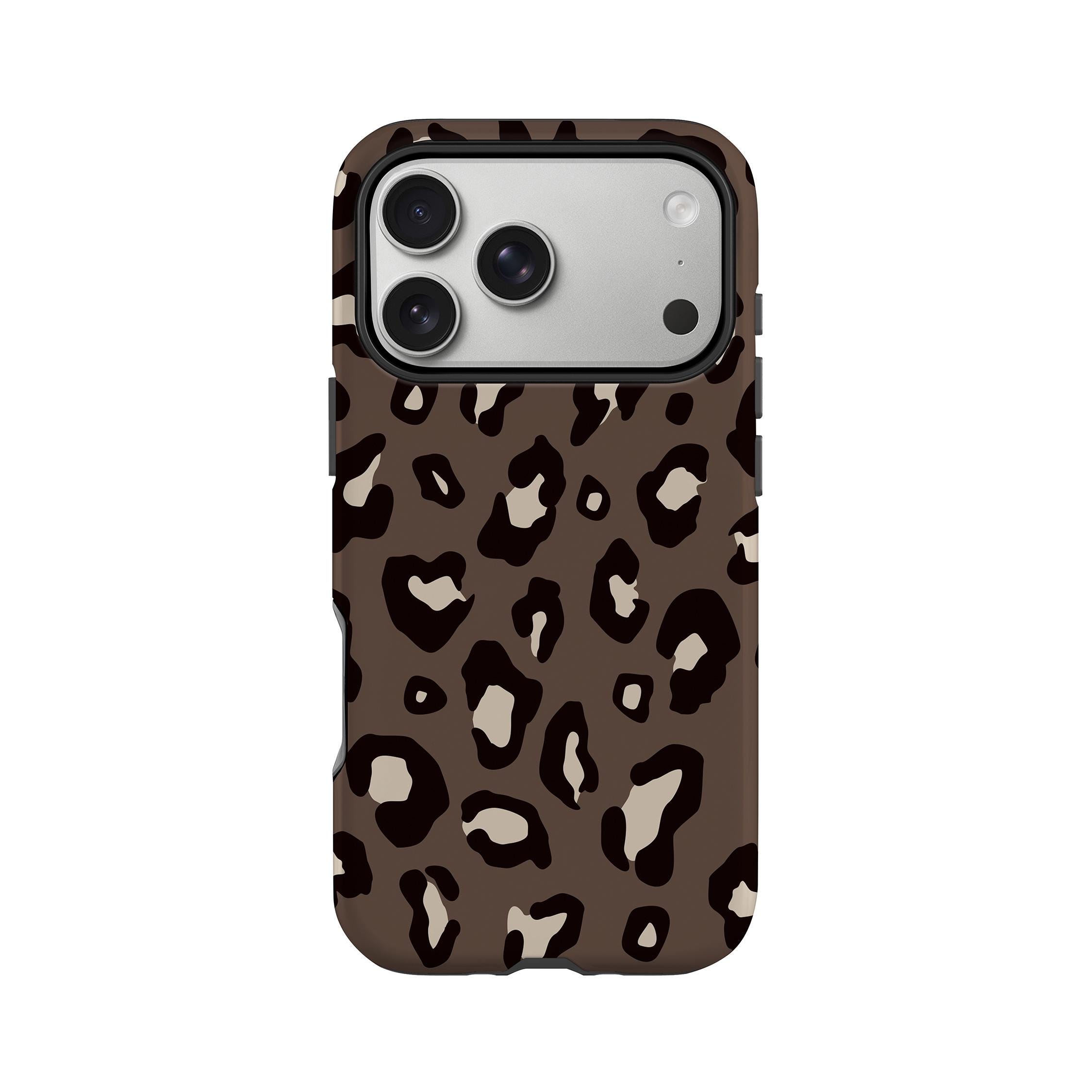 Brown Leopard Print Case: Stylish iPhone 17, 16, 15 Case, Samsung