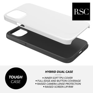 the back of a white case for a phone