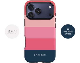 Funda de rayas rosas para iPhone 15, iPhone 13, iPhone 14, iPhone 12 Mini, iPhone 11 Pro Max, iPhone X, iPhone 11 Pro Max ...