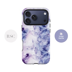 Funda de mármol para iPhone 14, con estampado morado premium para iPhone 16, 15 Pro Max, 12 Mini, 13, Samsung Galaxy S24, S23, S22