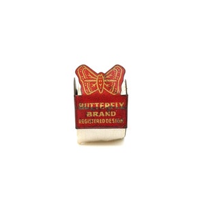 Vintage Butterfly Brand Dispenser mit Klebeband zur Reparatur von Musiknoten & Büchern, Made in Britain, 1920/30er Jahre, Scrapbooking