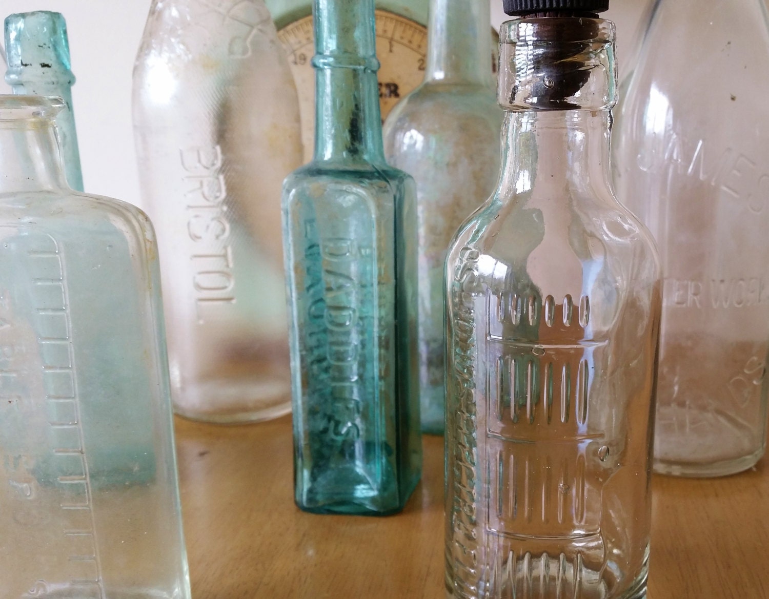 Vintage Glass Bottles Collection of 9 Daddies and Osmonds Etsy
