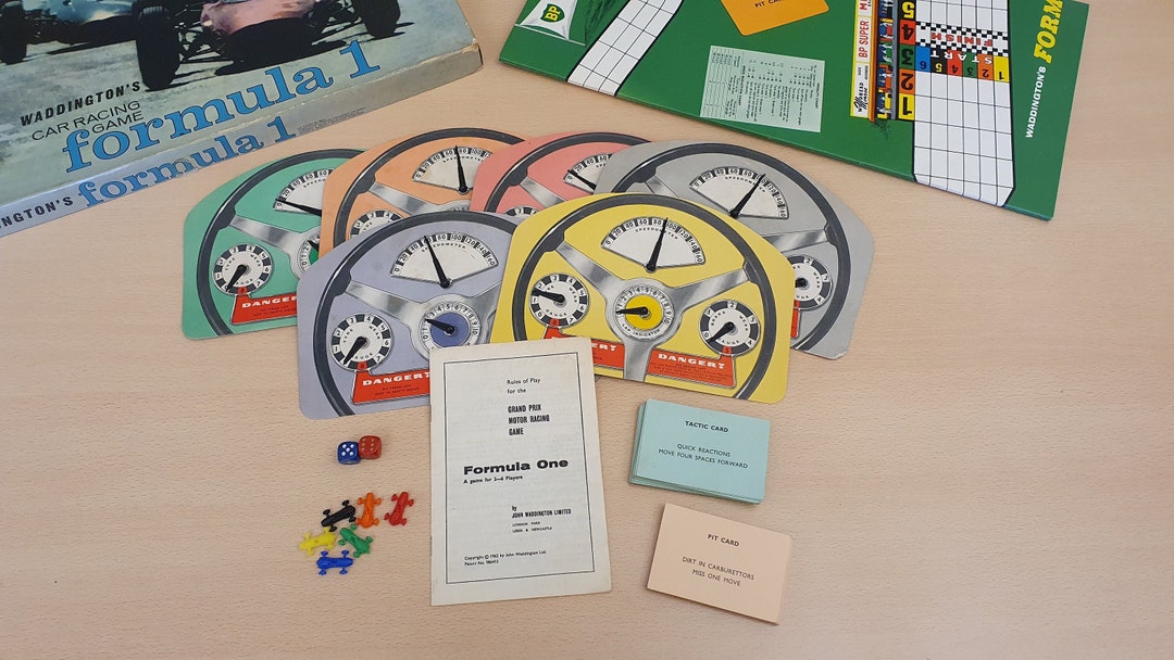 Vintage Formula 1 Board Game Original Waddington Car Racing Etsy
