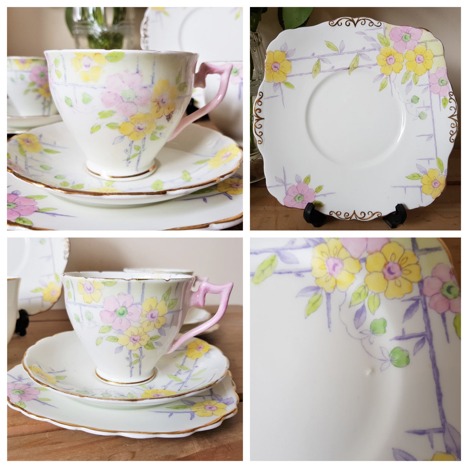 Wellington China Vintage Tea Set Best Bone China White with Etsy