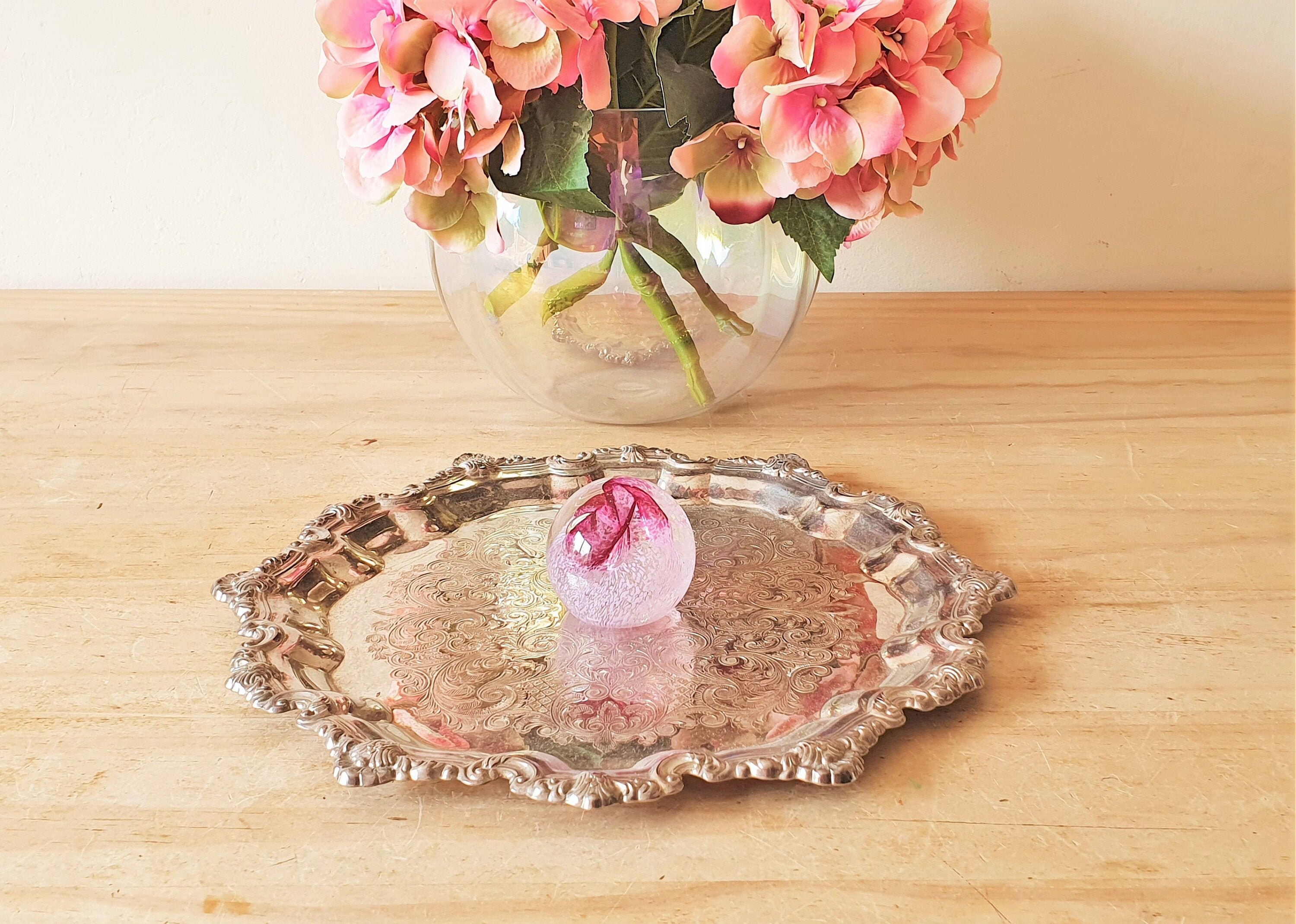 Caithness Pixie Paperweight Small Clear Red and Pink Glass Etsy UK