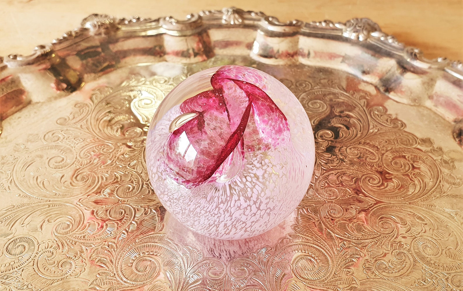 Caithness Pixie Paperweight Small Clear Red and Pink Glass Etsy UK